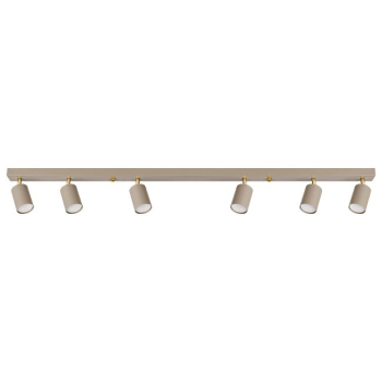 Kinkiet GU10 LED Bardo ruchomy x6 beż+złoty-40293
