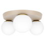 Kinkiet E27 LED Bali-12 29cm x3-1 beż+złoty-40211