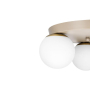 Kinkiet E27 LED Bali-12 29cm x3-1 beż+złoty-40213