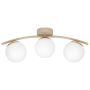 Żyrandol LED E27 Bali-12 51cm x3 beż+złoty-40229