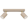 Kinkiet GU10 LED Bardo ruchomy x2 beż+złoty-40275