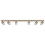 Kinkiet GU10 LED Bardo ruchomy x6 beż+złoty-40291