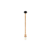 Oprawa wisząca E27 Sznur 120cm x1 czarna-40336