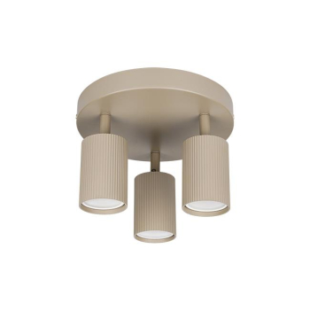 Kinkiet GU10 LED Lucerno ruchomy x3 beż okragły-40305