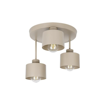 Kinkiet E27 LED Elza x3 beżowy okrągły-40321