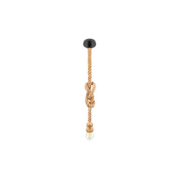 Oprawa wisząca E27 Sznur 120cm x1 czarna-40337