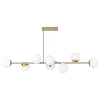 Oprawa wisząca E27 Bali-12 120cm x8 beż+złoty-40341