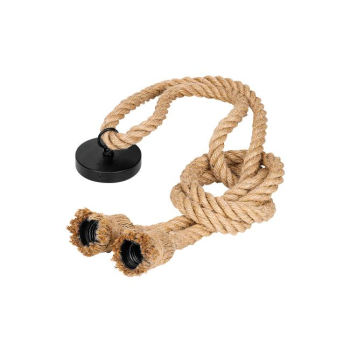 Oprawa wisząca E27 Sznur 120cm x2 czarna-40353