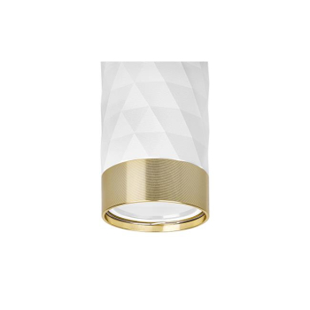 Kinkiet GU10 LED Glamour DUO okrągły biały+złoty-40387