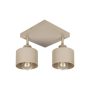 Kinkiet E27 LED Elza ruchomy x2 beżowy-40330