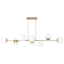 Oprawa wisząca E27 Bali-12 120cm x8 beż+złoty-40341