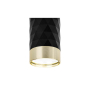 Kinkiet GU10 LED Glamour DUO okrągły czarny+złoty-40383