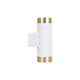 Kinkiet GU10 LED Glamour DUO okrągły biały+złoty-40386