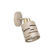 Kinkiet E27 LED Elen ruchomy x1 beż+złoty-40431