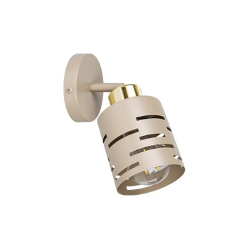 Kinkiet E27 LED Elen ruchomy x1 beż+złoty-40431