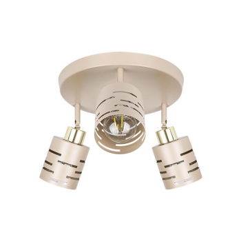 Kinkiet E27 LED Elen ruchomy x3 beż+złoty okrąg-40459