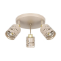 Kinkiet E27 LED Elen ruchomy x3 beż+złoty okrąg-40457