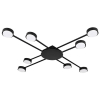 Żyrandol LED GX53 Zibo x8 czarny-40808