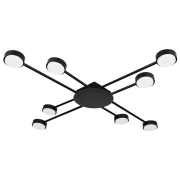 Żyrandol LED GX53 Zibo x8 czarny-40808