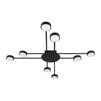 Żyrandol LED GX53 Zibo x8 czarny-40810