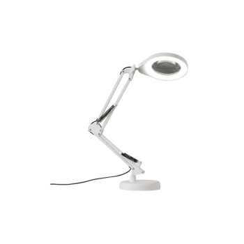 Lampa biurkowa kreślarska Lena lupa 3CCT 10W biała-40819