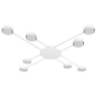Żyrandol LED GX53 Zibo x8 biały-40804
