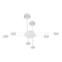Żyrandol LED GX53 Zibo x8 biały-40805