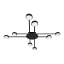 Żyrandol LED GX53 Zibo x8 czarny-40810