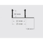 Profil LED PCV 33x12 Wpusz glazura biały 2m Mleczn-41017