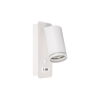 Kinkiet do czytania Ring GU10 55mm biały USB A+C-41277