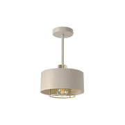 Kinkiet E27 LED Nilo 20cm beżowy+złoty-41200