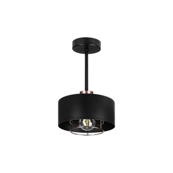 Kinkiet E27 LED Nilo 20cm czarny+miedź-41296
