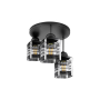 Kinkiet E27 LED Senti x3 czarny okrągły-41273