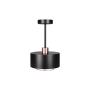 Kinkiet E27 LED Nilo 20cm czarny+miedź-41298