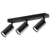 Kinkiet GU10 LED Glamour ruchomy x3 czarny-41363