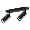 Kinkiet GU10 LED Glamour ruchomy x2 czarny-41366