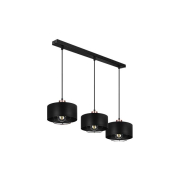 Oprawa wisząca E27 Nilo x3 20cm czarny+miedź-41373