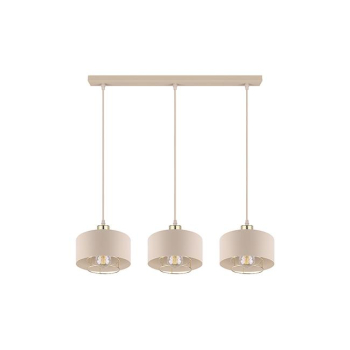 Oprawa wisząca E27 Nilo x3 20cm beżowy+złoty-41346