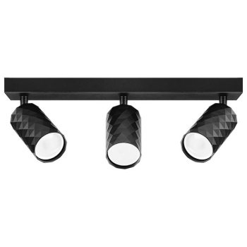 Kinkiet GU10 LED Glamour ruchomy x3 czarny-41365