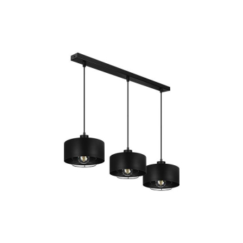 Oprawa wisząca E27 Nilo x3 20cm czarna-41369