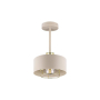 Kinkiet E27 LED Nilo 20cm beżowy+złoty-41331