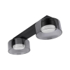 Kinkiet GX53 LED Glossy x2 czarny dymiony-41467