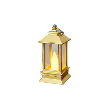 Latarnia LED  9cm 1800K 3xAG10 płomień złota-41458