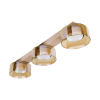 Kinkiet GX53 LED Glossy x3 beżowy bursztyn-41548