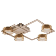 Żyrandol LED GX53 Glossy x4 beż bursztynowy-41570