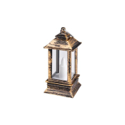 Latarnia LED  9cm 1800K 3xAG10 płomień brąz-41655