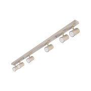 Kinkiet GU10 LED Richi ruchomy x6 beż + złoty-41670