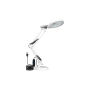 Lampa biurkowa kreślarska Lena lupa 3CCT 10W biała-41676