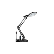 Lampa biurkowa kreślarska Lena lupa 3CCT 10W czarn-41739